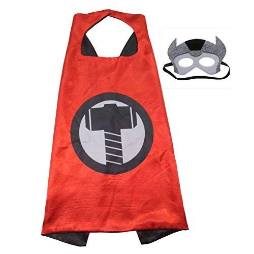 Ojas Fashion Superhero Fancy Costume Cape and Face Mask for Kids School Function,Birthday Party,Kids Party,Fairy Princess,Birthday Gift (Thor Cape with Mask) (B0BXBF3X7T) Amazon Price History, Amazon Price Tracker