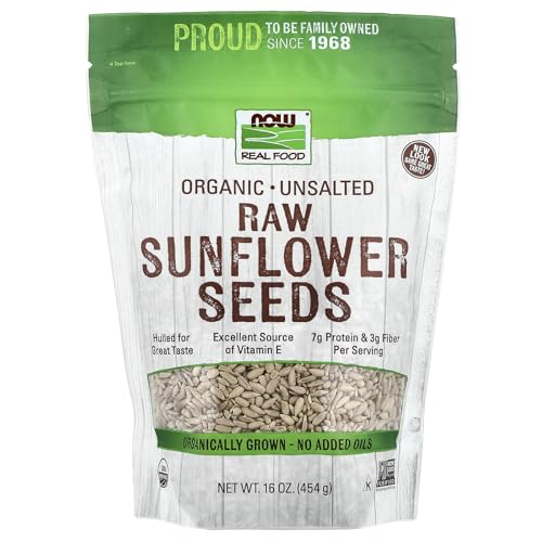 NOW Foods Organic Raw Sunflower Seeds - 16 oz