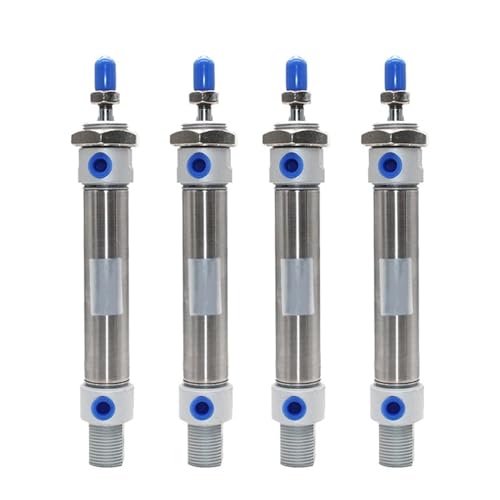 Cilindro neumático MA25 de acero inoxidable con carrera de 25mm para automatización 6