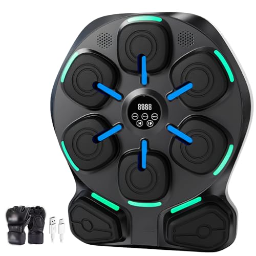 音楽ボクシングマシン ミュージックボクシングマシン music boxing machineBluetooth接続 スマホ接続 リズムボクシングマシーン 壁パンチングバッグ 壁掛け型 ボクシングトレーニング機器 室内用電子ターゲット音楽再生 トレーニング スポーツ エクササイズ 子供 大人 室内 ボクシング フィットネス ダイエット 練習用具
