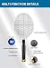 Raqueta Electrica Insectos Antimosquitos, lámpara UV plegable eléctrica para insectos, USB Recargable,...