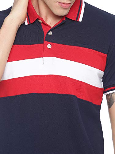 Image of ADRO Men's 100% Cotton Regular Fit Polo T-Shirt