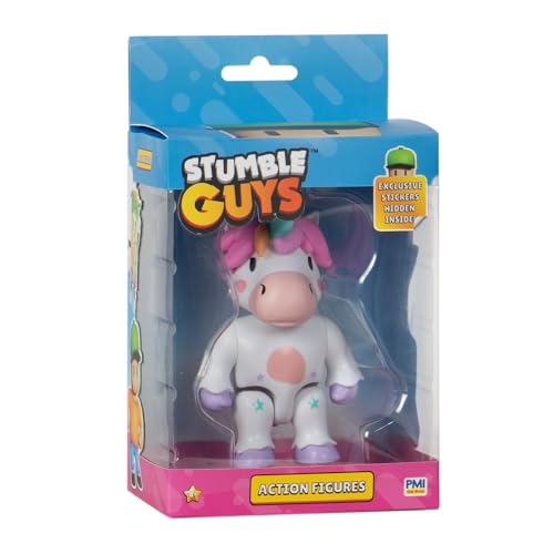 BANDAI - Stumble Guys - Sprinkles - Figurine 11 cm avec Stickers - Personnage articulé - Figurine Jeu vidéo Stumble Guys - PMS6010C