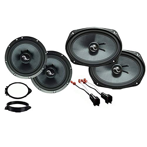 Compatible with Chevrolet Silverado 1500 Ext Cab 14-18 Premium Speaker Upgrade Harmony C69 C65