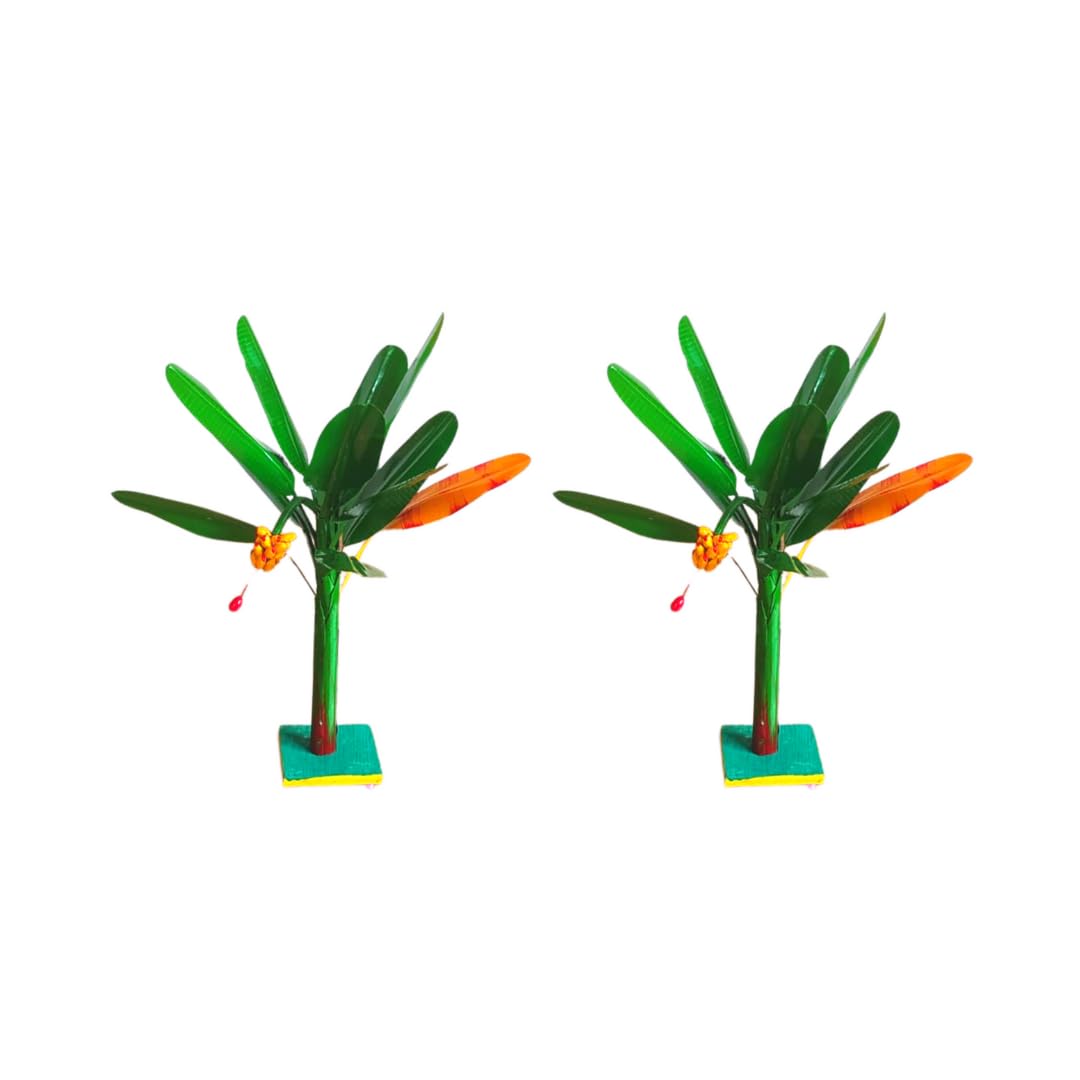 Sri Yagnaa - Artificial Banana Tree for Pooja - Metal Banana Trees for Decoration (14 Inches) (B0D81974YZ) Amazon Price History, Amazon Price Tracker