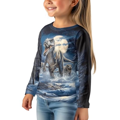 Image of Uourmeti Long Sleeve Tops for Boys Graphic T Shirts Teen Girls Active Pullover Tees