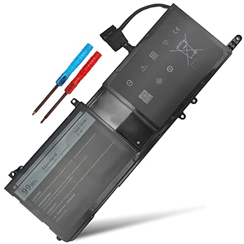 99WH Type 9NJM1 Battery Compatible with Dell Alienware 15 R3 R4 17 R4 R5 P31E001 P31E002 P69F001 P69F002 ALW17C-D1738 D1748 D1758 D1848 D2738 D2748 D2758 R1748 Notebook 0546FF 44T2R HF250 MG2YH 01D82