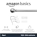 AmazonBasics - Barra para cortinas con remates redondeados, 180-360 cm, Níquel