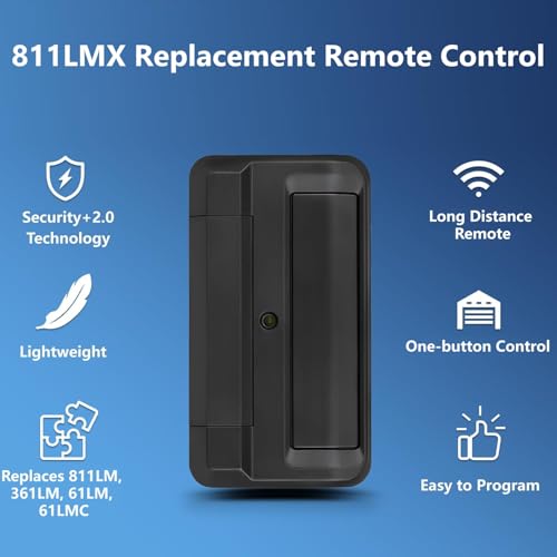 Télécommande portail Liftmaster 811LMX Security+ 2.0 et codage à 12 commutateurs DIP - 2