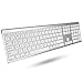 Macally ACEBTKEY-US, Ultraslim Bluetooth Keyboard for PC, iOS and