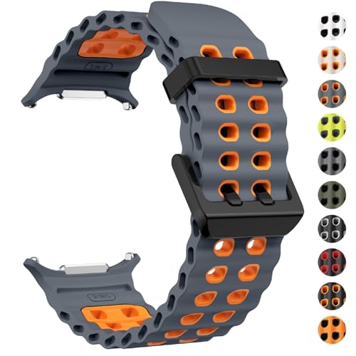 Banda deportiva de dos tonos para reloj Ultra 47mm de silicona fluida 4