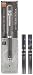 Uni Mechanical Pencil Kuru Toga Roulette Model 0.5mm Gun Metallic (M510171P.43) + Lead 2 Set (Pencil : Lead : U05203HB.24)