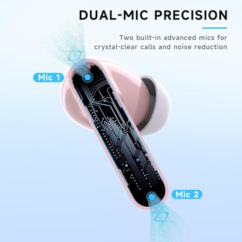 Image of RYR Wireless Gaming Earbuds with Noise Cancelling Mic, 2.4Ghz & Bluetooth