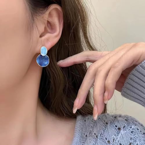 Pendientes redondos texturizados vintage de alta sofisticación para mujer 3