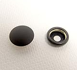 Snap Cap & Socket, Black Oxide Coated Brass, 25 of Each Piece Government Black, Line 24 Standard Size Snaps