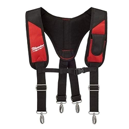 MILWAUKEE 48-22-8145�p�b�h���胊�O�T�X�y���_�[�v����ƃc�[���ϋv��Adjustable_Ac MILWAUKEE 48-22-8145 Padded Rig Suspender Pro Work Tool Durable Adjusta