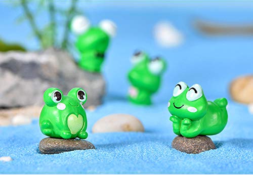 24 Pcs Resin Mini Frogs Cute Frog Miniature Figurines Animals Model Fairy Garden Miniature Moss Landscape Diy Terrarium Crafts Ornament Accessories For Home Décor (24 Pcs) #TOP3