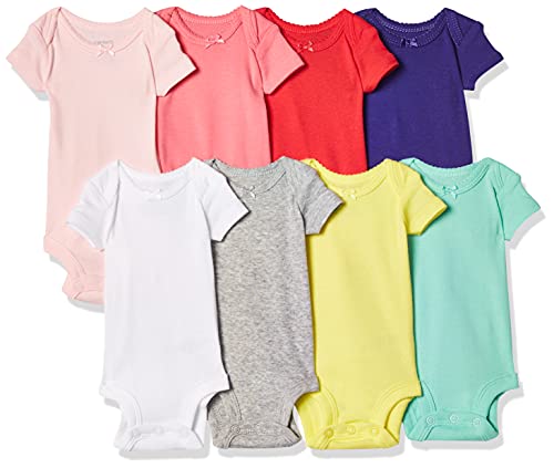 Image of Carter's Baby Girls 8-pack Short-sleeve Bodysuits