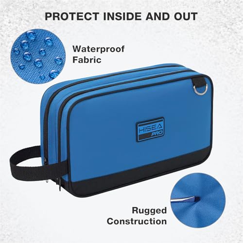HISEA 3 Pack Small Tool Bag Set, 12 Inch Tools Pouch with 2 Pockets and Adjustable Shoulder Strap, Small Tool Organizer and Storage with Zipper for Electrican, Travel, Green Orange Blue - Thumbnail 5