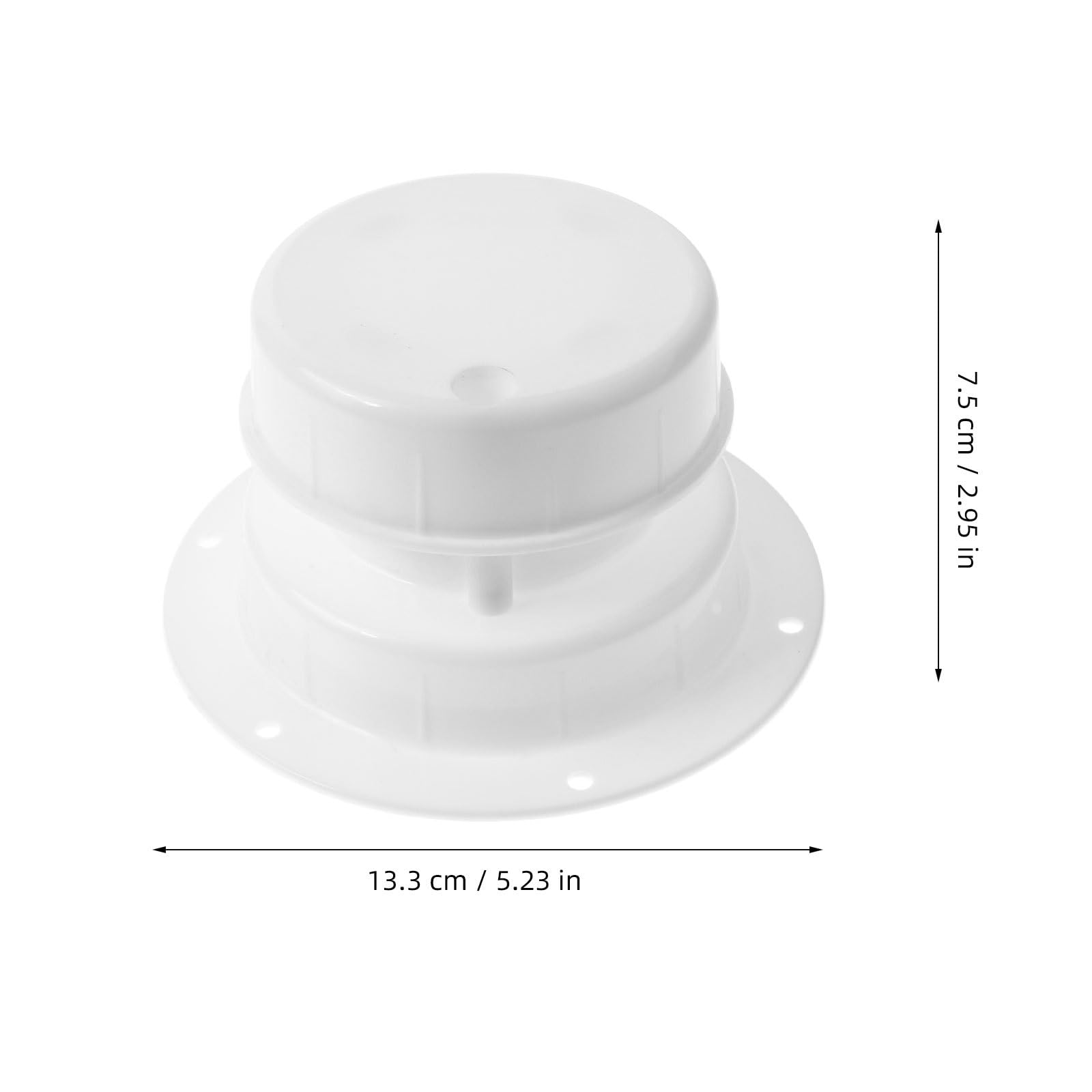 Tapa de ventilación de Techo para autocaravanas Cubierta de ventilación de plástico con eliminación eficiente de olores y circulación de Aire para instalaciones sanitarias de RV