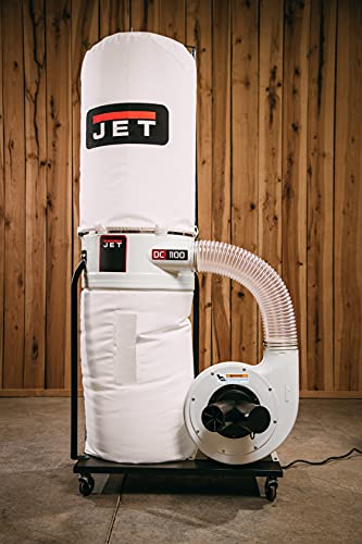Jet Dc-1100Vx-Bk Vortex Cone Dust Collector, 30-Micron Bag Filter, 1100 Cfm, 1Ph 115/230V (708657K) #TOP5