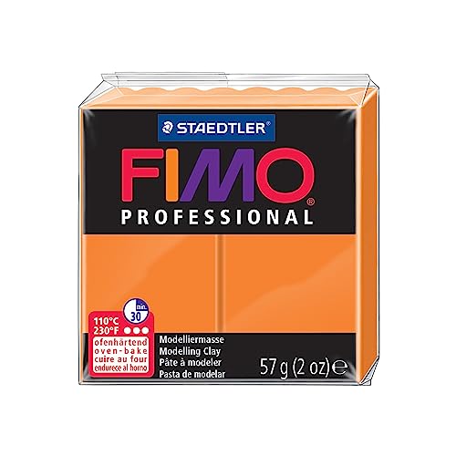 Staedtler Fimo Professional Soft Polymer Clay, 2 oz, Orange (EF8005-4)