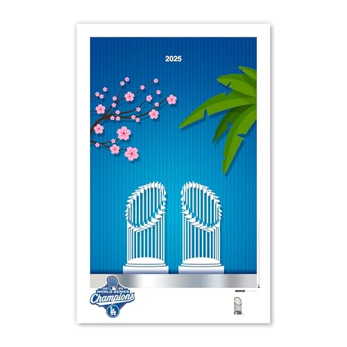 Poster Los Angeles Dodgers 2025 pour décoration murale salon et bureau