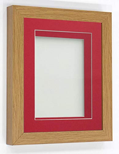 Rickman Box Frame Beech with Red Mount, 14x11 for A4 — image 1