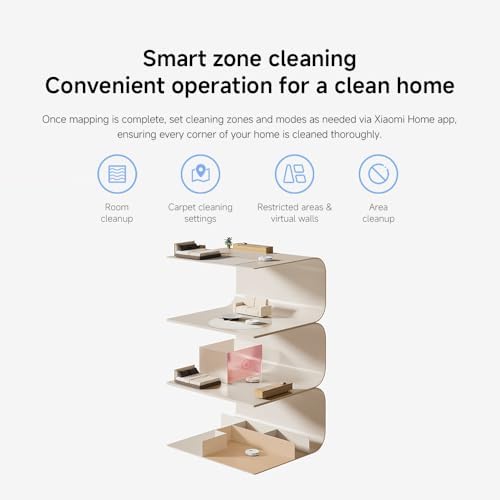 Xiaomi Robot Vacuum H40 Robot Süpürge White - Görsel 14