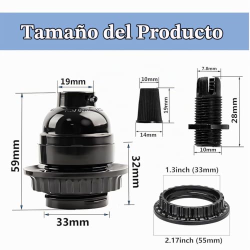Socket de baquelita 10 Imagen adicional