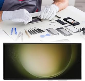 AMOLED Original for S23 Ultra, LED LCD Display Touch Screen Digitizer Assembly S23ultra 5G SM S918U LCD Screen Replacement with Frame, 6.7 Inch, 3088x1440px Resolution