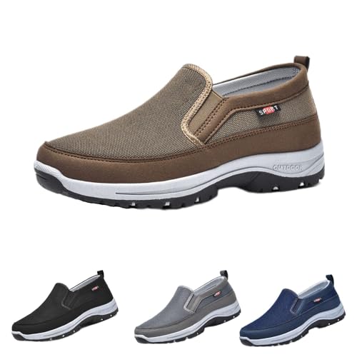 Orthopedic Shoes for Men Hiking Shoes Non-Slip Outdoor Walking Sneakers with Arch Support Walking Loafers