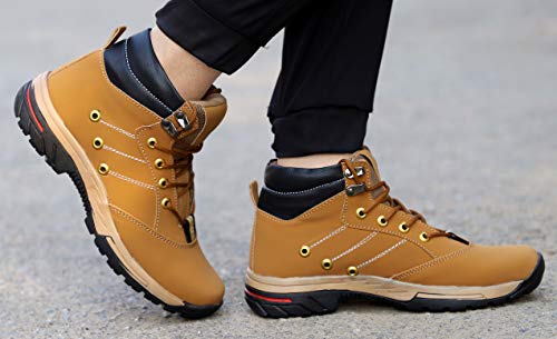 Image of AADI Men's Synthetic Leather Outdoor Shoes, Casual Boots