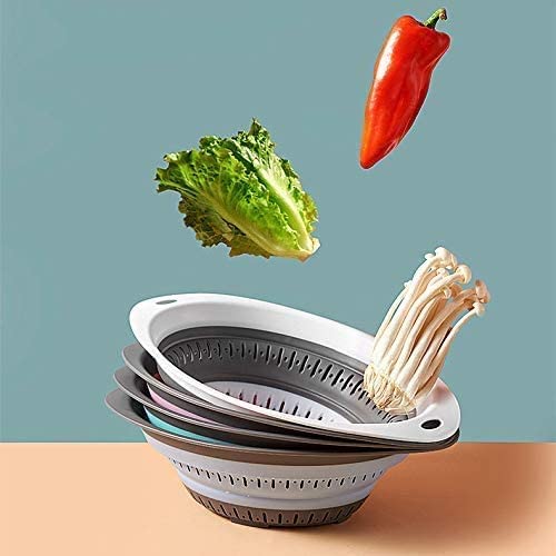 Scolapasta Pieghevole In Silicone - Senza BPA, Lavabile In Lavastoviglie, Per Frutta E Verdura - Foto 9