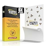 ATAQ – Pack de 6 pièges à Mites Alimentaires – Piège Anti Mites Adhésif à Phéromones avec Colle Haute Performance Contre l’infestation des Mites en Cuisine, protège Les Aliments, inodore Non Toxique