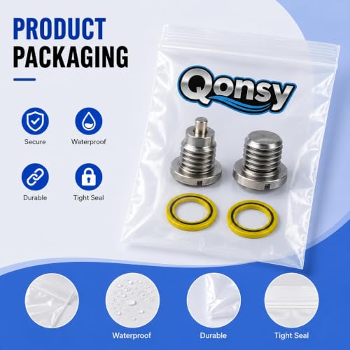 Image of 2 PCS Lower Unit Drain Plug Kit for MerCruiser & Mercury Marine