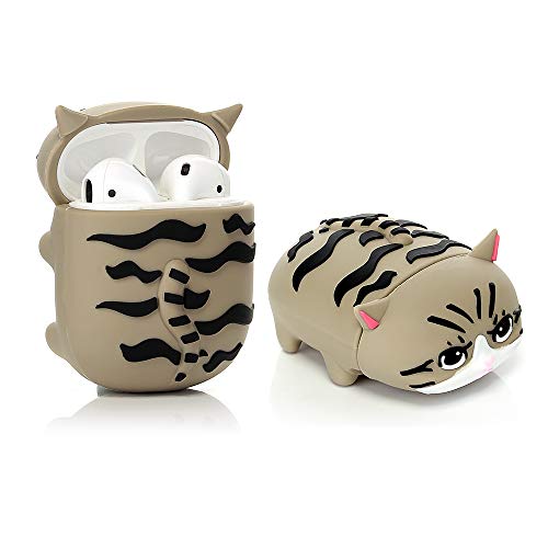 Coque AirPods 1/2 silicone chat Gary cadeau couple original