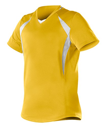 Alleson Athletic Camiseta feminina trançada de malha rápida/softball