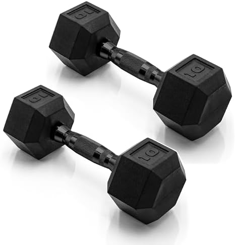 CAP Barbell Coated Dumbbell Weight | Multiple Options Pairs & Set...