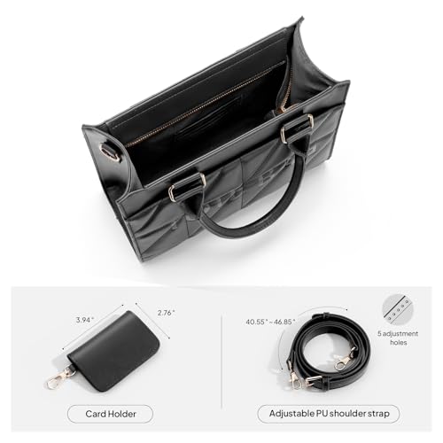 Bolso Tote Acolchado para Mujer, Pequeño y Estructurado miniatura 5