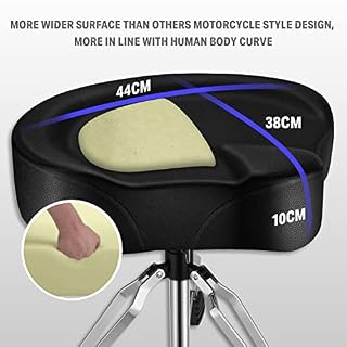 Donner Tabouret de Tambour Réglable, Chaise de Tambour Rembourrée en Style de Moto pour Spectacle de Musique - Les Beatles, Paul McCartney, John Lennon, RIngo Starr, George Harrison Donner Tabouret de Tambour Réglable, Chaise de Tambour Rembourrée en Style de Moto pour Spectacle de Musique – Image 2
