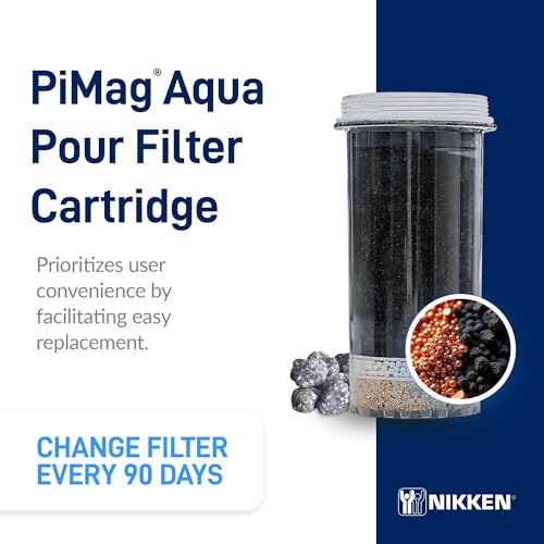 Nikken - PiMag Aqua Pour Filter Cartridge - Easy Replacement, With Copper Particles, Activated Carbon, pH Balance, Contaminant Reduction, Fresh Water - Thumbnail 2