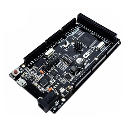 Lecreatekit ATmega2560 Scheda WiFi R3 con CH340G USB-TTL, memoria flash 32KB, interruttori DIP per Arduino per progetti mega 2560