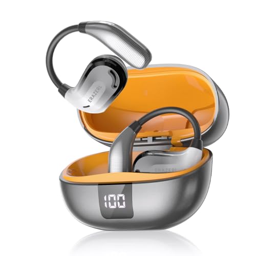 Ki Übersetzer Kopfhörer Übersetzungskopfhörer mit echtzeit übersetzung, 135 Sprachen Kopfhörer Übersetzer Echtzeit, Open Ear kopfhörer für iOS und Android, Reisen und Reisen, Business XT66 PRO Silber