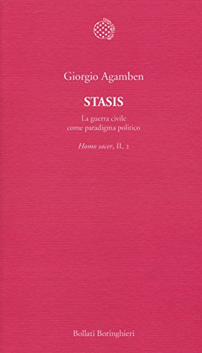 Portada de Stasis. La Guerra Civile Come Paradigma Politico Homo Sacer II 2