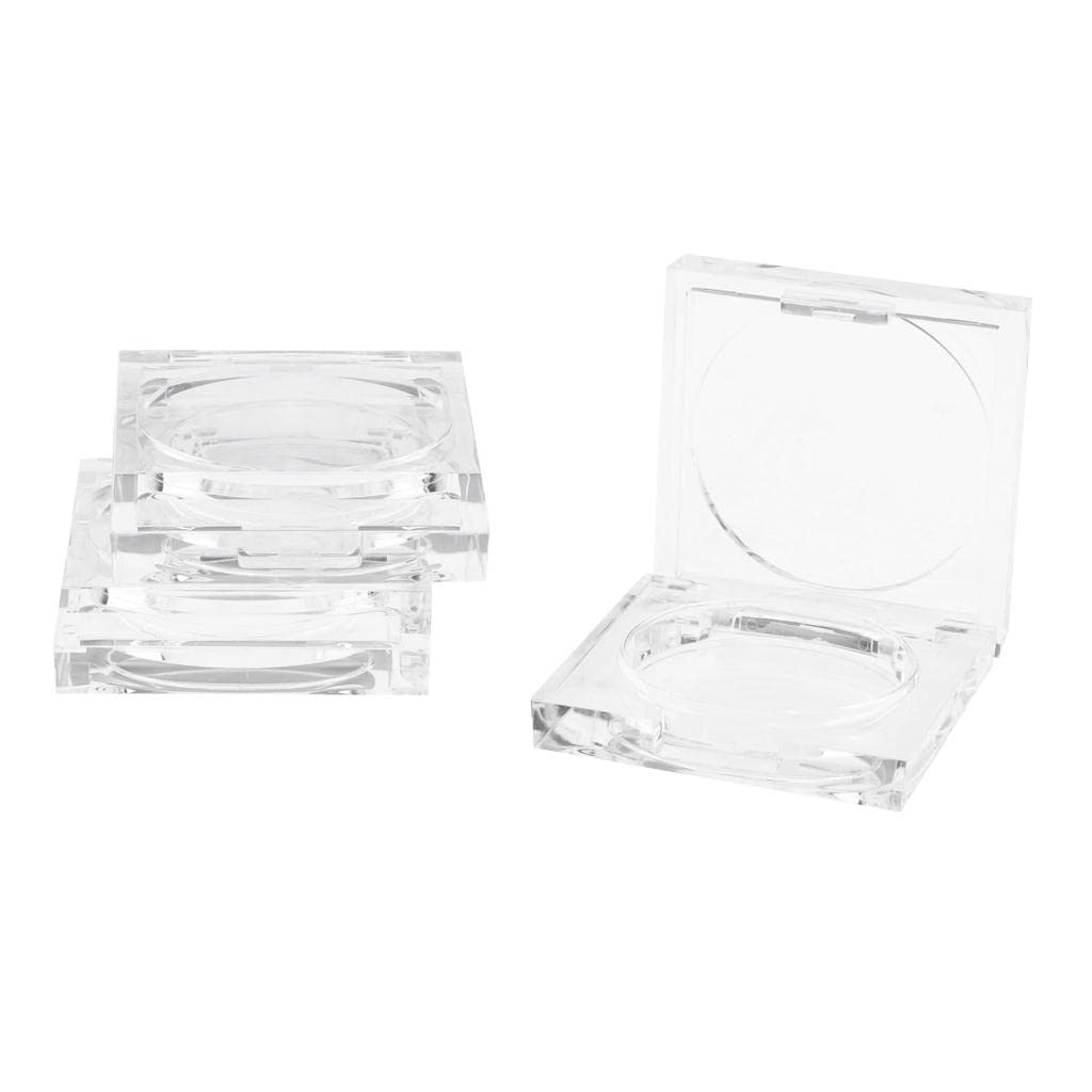 Oeuvreby Clear 3X Empty Blush Powder Case Makeup Foundation Box Cosmetics Container