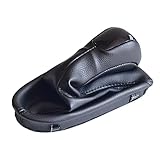 🚗【Hervorragendes Material】: Diese Schaltknauf-Manschettenabdeckung besteht aus hochwertigem Leder, das sehr verschleißfest und langlebig ist. Es hat eine wasserdichte und schmutzabweisende Oberfläche, die leicht zu reinigen ist und mit nur einem feuchten Tuch abgewischt werden kann. Außerdem ist es robust und reißt nicht leicht, sodass es lange hält.