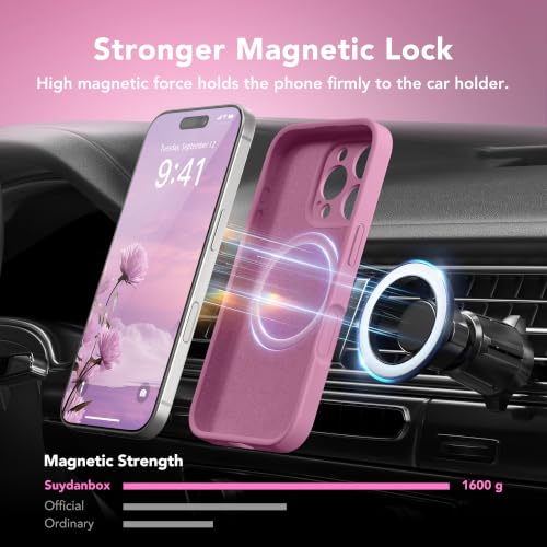Image of Magnetic for iPhone 16 Pro Max Case Silicone Blackcurrant