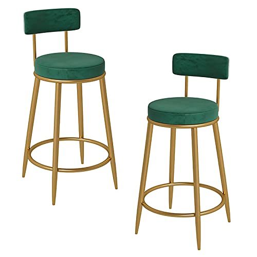 Tabouret de bar industriel rigide 65 cm résistant aux rayures avec dossier confortable - 2