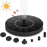 【Con filtro de actualización】Nuestro fuente solar para estanque añade un filtro que puede bloquear eficazmente el polvo, las hojas o otra suciedad para evitar obstrucciones. Es para facilitar la limpieza de la bomba y prolonga su vida útil. (Si la fuente solar no funciona, reinicie la fuente de agua solar. Compruebe si hay suficiente agua o retire la bomba y límpiela)
